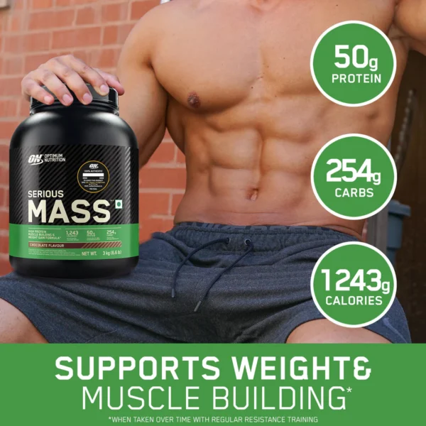 ON Serious Mass Weight Gainer - Chocolate flavour - 3KG