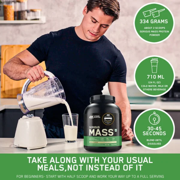 ON Serious Mass Weight Gainer | 1 kg (2.2 lbs) | Chocolate