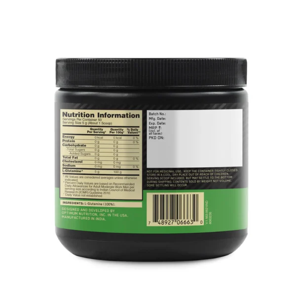 ON Glutamine Powder | Unflavoured | 250 g