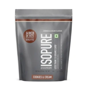 Isopure Cookies & Cream - 500g / 1.1lb (Low Carb, Lactose-Free, Zero Added Sugar)