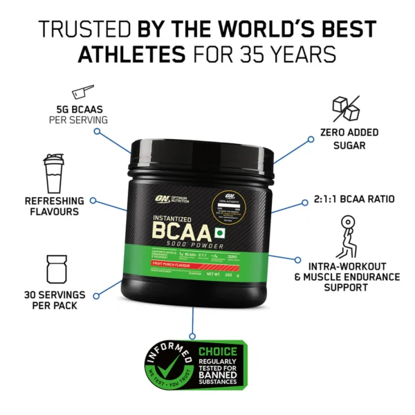 ON BCAA 5000 Powder | Fruit Punch | 250 g