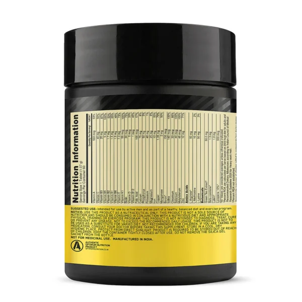 ON Multivitamin for MEN- 60 Tablets, 26 Vitamins & Minerals, Amino Acids & Anti-Oxidants