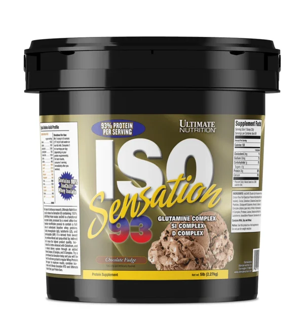 Ultimate Nutrition ISO Sensation 93, Chocolate Fudge,5 lbs, 2.27 kg