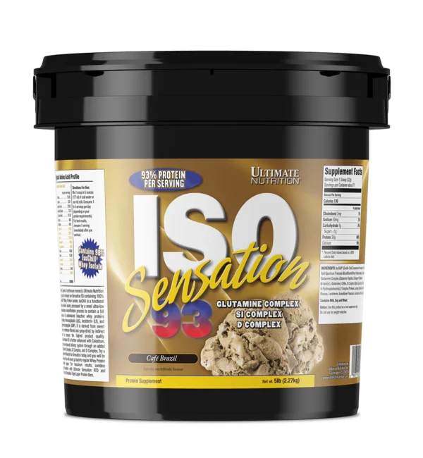 Ultimate Nutrition ISO Sensation 93, Cafe Brazil,5 lbs, 2.27 kg