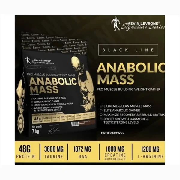 Kevin Levrone Anabolic Mass Gainer - 3kg | Chocolate Flavour | High Protein for Weight Gain and Muscle Building