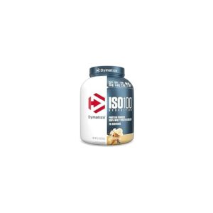 Dymatize Nutrition ISO 100 5 lbs Whey Protein Powder with Hydrolyzed 100% Whey Protein Isolate, Gluten Free, Fast Digestion, Gourmet Vanilla, 2.3 Kg