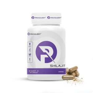 Proquest Shilajit Capsules 500mg | 2.5% Fulvic Acid | Natural Energy & Stamina Booster | Immunity| Supports Testosterone, Vitality & Cognitive Function | Ayurvedic Supplement | | 60 Capsules