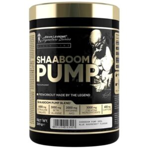 Kevin Levrone Shaaboom Pump Pre-Workout Supplement | 6000mg Citrulline, 3000mg Beta-Alanine, 400mg Caffeine | Intense Muscle Pump & Energy | Lychee Flavour 385g