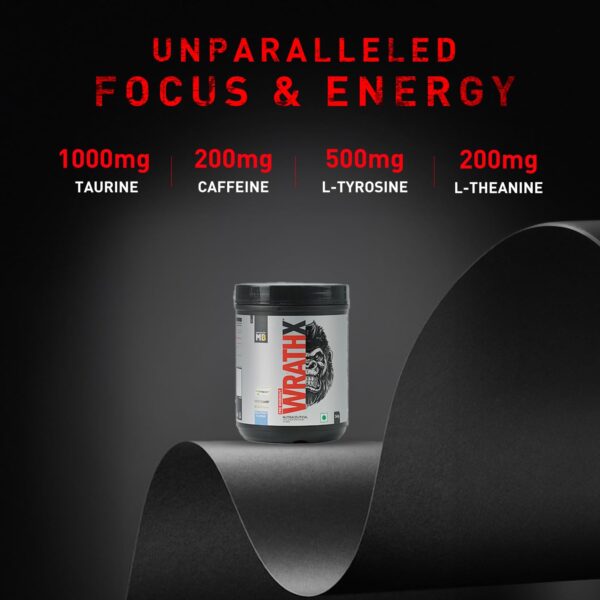 MuscleBlaze Pre Workout Wrathx With Creapure,Nitroblaze & Bioperine (Cola Frost,340 G,20 Servings),Powder,1 Count