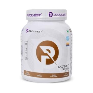 ProQuest Whey Protein (Milk Chocolate, 1 KG / 2.2 lb / 27 Servings) | 24g Protein Per Scoop | 5.3g BCAA & 11.9g EAA |Lab Tested, Added Probiotics & Digezyme® for Fast & Easy Digestion