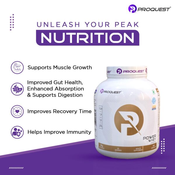 Proquest Power Whey Protein, 2 kg (4.4 lb), Milk Chocolate