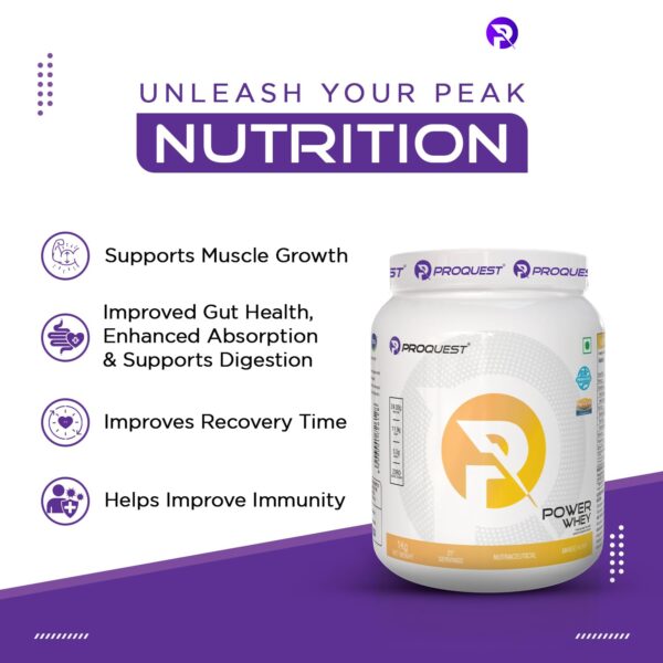 ProQuest Whey Protein (Mango Rush, 2 KG / 4.4 lb / 55 Servings) | 24g Protein Per Scoop | 5.3g BCAA & 11.9g EAA |Lab Tested, Added Probiotics & Digezyme® for Fast & Easy Digestion