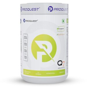 Proquest Nutrition Q7 Pre-Workout (Lemon Zist, 25 Servings 300g) | Per serve- Beta Alanine 4000 mg, L-Arginine 600 mg, Creapure® 750mg, Caffeine 200mg | Muscle Pump, Performance, Energy, Recovery, Focus & Endurance