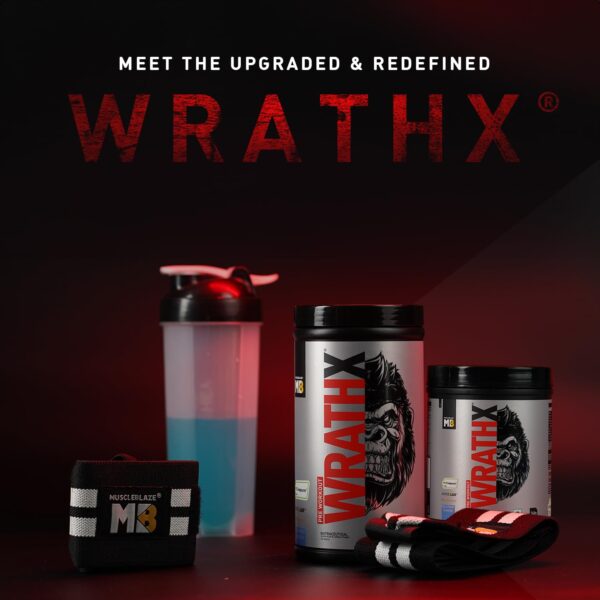 MuscleBlaze Pre Workout Wrathx With Creapure,Nitroblaze & Bioperine (Cola Frost,340 G,20 Servings),Powder,1 Count