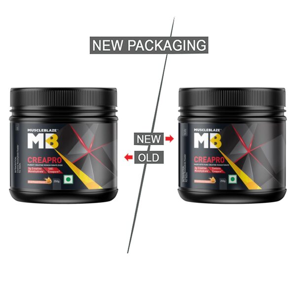 MuscleBlaze CreaPRO Creatine Monohydrate Powder with Creapure, Fruit Punch (62 Servings, 250g)