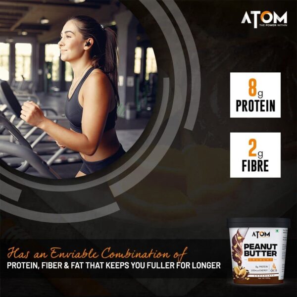 AS-IT-IS ATOM Chocolate Peanut Butter Crunchy 1Kg | Gluten Free | Cholesterol Free…
