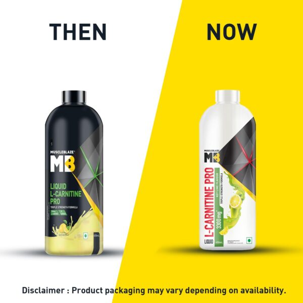 MuscleBlaze Liquid L-Carnitine PRO (Key Lime, 450ml) | 3300mg L- Carnitine |Triple Strength Formula