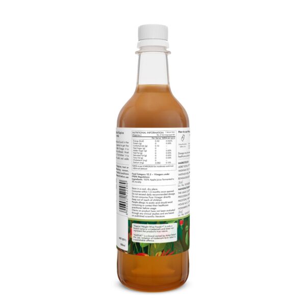 Kapiva Himalayan Apple Cider Vinegar with Mother 500ml | Raw, Unpasteurized & Unfiltered | Helps with Digestion & Weight Mangement