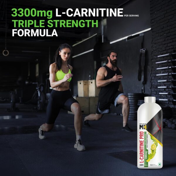 MuscleBlaze Liquid L-Carnitine PRO (Key Lime, 450ml) | 3300mg L- Carnitine |Triple Strength Formula