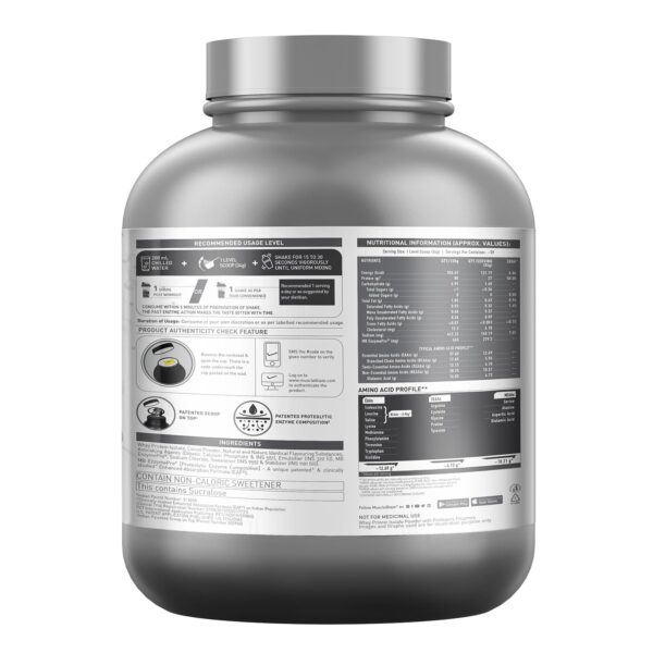 MuscleBlaze Biozyme Iso-Zero, Low Carb Whey Protein Isolate, 26.4g Isolate Whey Per Scoop (Swiss Chocolate Hazelnut, 2kg / 4.4lbs) with USA Patent-Published Enhanced Absorption Formula (EAF®)