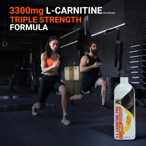 MuscleBlaze Liquid L-Carnitine PRO (Tangy Orange, 450ml) | 3300mg L- Carnitine |Triple Strength Formula