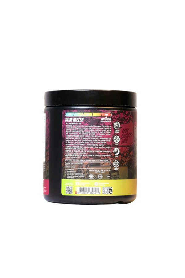 PS PROSUPPS Hyde Xtreme - Hard Hitting Energy Pre Workout Supplement|Caffeine,Beta-Alanine,L-Arginine|For Muscle Pump,Vascularity,Strength And Focus|30 Servings (Watermelon,Powder,1 Count)