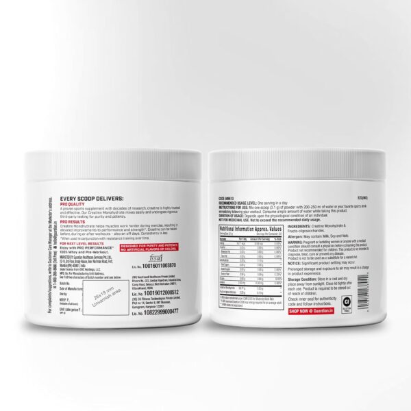 GNC Pro Performance Creatine Monohydrate - 3000mg Creatine Per Scoop | Micronized for Faster Absorption | Boosts Energy, Muscle Volume & Performance | Gluten-Free | Unflavored | 100gm