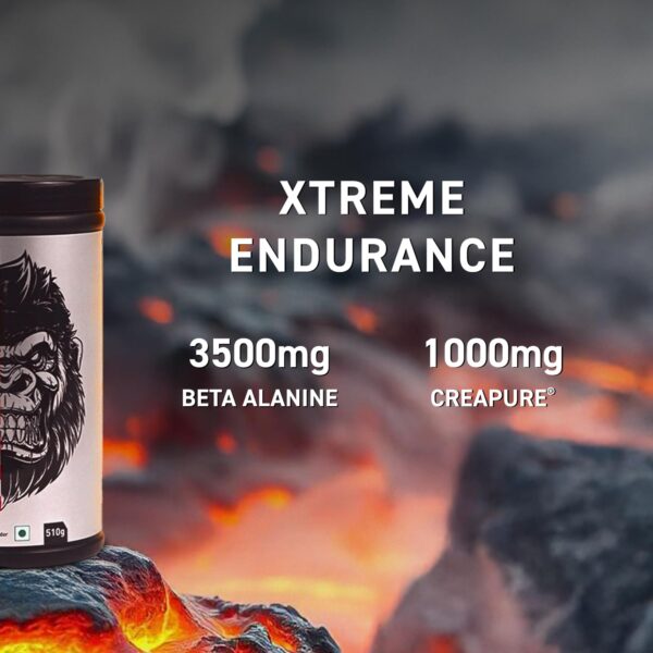 MuscleBlaze Pre Workout WrathX with Creapure®, Nitroblaze & BioPerine (Mango Mayhem, 510g, 30 Servings)