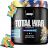 REDCON1 Total War Pre Workout, Rainbow Candy, L Citrulline, Malic Acid, Green Tea Leaf Extract for Pump Boosting Pre Workout for Women & Men - 3.2g Beta Alanine to Reduce Exhaustion, 30 Servings