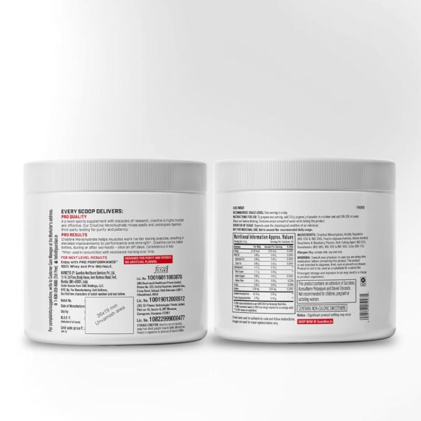 GNC Pro Performance Creatine Monohydrate - 3000mg Creatine Per Scoop | Micronized for Faster Absorption | Boosts Energy, Muscle Volume & Performance | Gluten-Free | Cranberry | 250gm