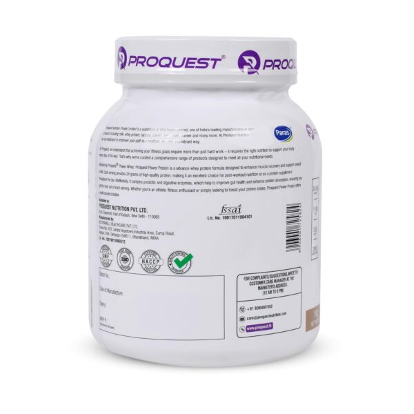 ProQuest Whey Protein (Milk Chocolate, 1 KG / 2.2 lb / 27 Servings) | 24g Protein Per Scoop | 5.3g BCAA & 11.9g EAA |Lab Tested, Added Probiotics & Digezyme® for Fast & Easy Digestion