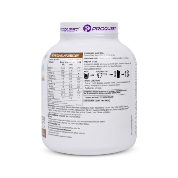 Proquest Power Whey Protein, 2 kg (4.4 lb), Milk Chocolate