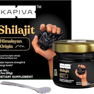 100% Pure Himalayan Shilajit Resin, High Potency for Men & Women | 80 Servings of 250mg | 80+ Trace Minerals, Upto 70% Fulvic Acid | Authentic, Lab Tested | Natural Energy & Immune Support