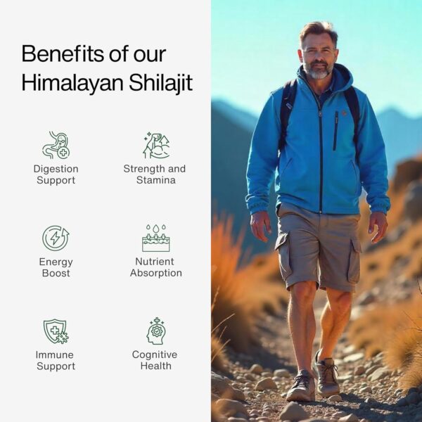 100% Pure Himalayan Shilajit Resin, High Potency for Men & Women | 80 Servings of 250mg | 80+ Trace Minerals, Upto 70% Fulvic Acid | Authentic, Lab Tested | Natural Energy & Immune Support