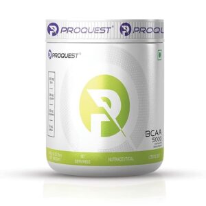 Proquest Nutrition BCAA 5000, 5g BCAAs in 2:1:1 Optimal Ratio (240g, 30 Servings) Lemon Zist Flavor | Powerful Intra Workout Supplement for Men & Women for Muscle Recovery, Hydration & Endurance