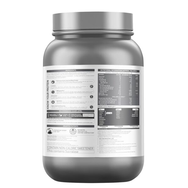 MuscleBlaze Biozyme Iso-Zero, Low Carb Whey Protein Isolate Powder, 27g Isolate Whey Per Scoop (Ice Cream Chocolate, 1kg / 2.2lbs) | USA Patent-Published Enhanced Absorption Formula (EAF)