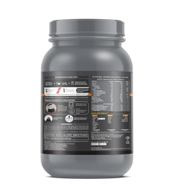 MuscleBlaze Biozyme Whey Protein PR Powder with 30g Protein, 3g Creatine Monohydrate & 50mg AstraGin (Chocolate Fudge, 1kg / 2.2lbs) | Trustified Gold Certified