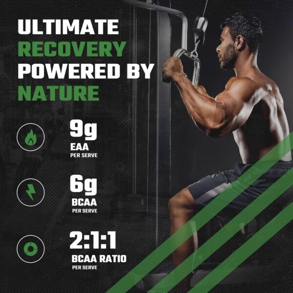 Foodstrong EAA 9000 with Hydrating Electrolytes, Raw Mango Flavour, 9g Essential Amino Acids (EAA) & 6g BCAA Per Serving – Supports Muscle Recovery & Rehydration – 300g, 25 Servings