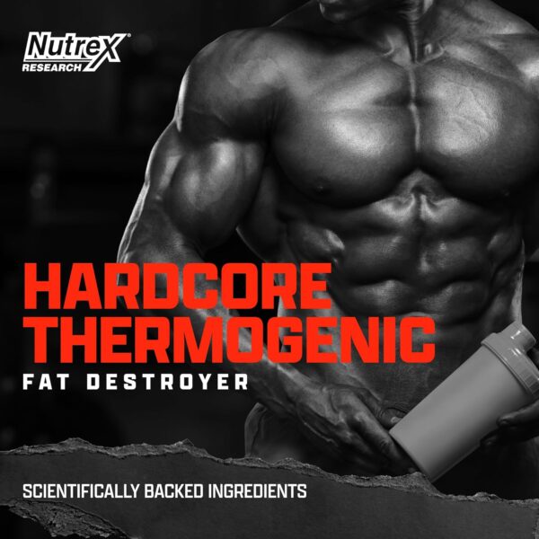 Nutrex Research Lipo-6 Hardcore Supplement, Supports Metabolism & Energy, Dietary Capsules – 60 Count