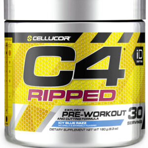 Cellucor C4 Ripped Explosive Pre-Workout & Cutting Formula 180g (30 Servings)ICY BLUE RAZZ
