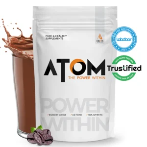 ATOM Whey Protein | USA Labdoor Certified For Accuracy & Purity | Cafe Latte | 1Kg