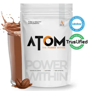 ATOM Whey Protein | USA Labdoor Certified For Accuracy & Purity | Mocha Cappuccino | 1Kg