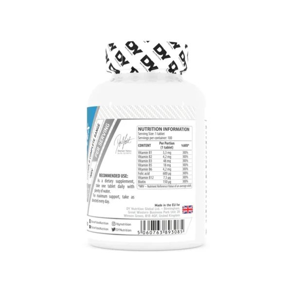 DY NUTRITION VITAMIN B COMPLEX - 100 TABLETS