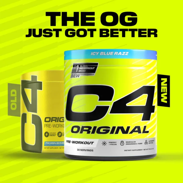 C4 Original Pre Workout Powder 30 Servings (icy blue razz)