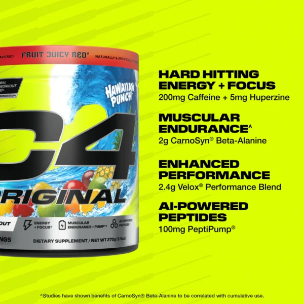C4 Original Pre Workout Powder Watermelon (30 servings)