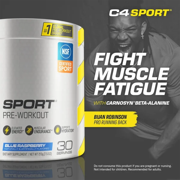 Cellucor C4 Sports Pre-Workout 30 Servings (Blue Raspberry) Weight Gainers/Mass Gainers (Blue Raspberry) - 201 g