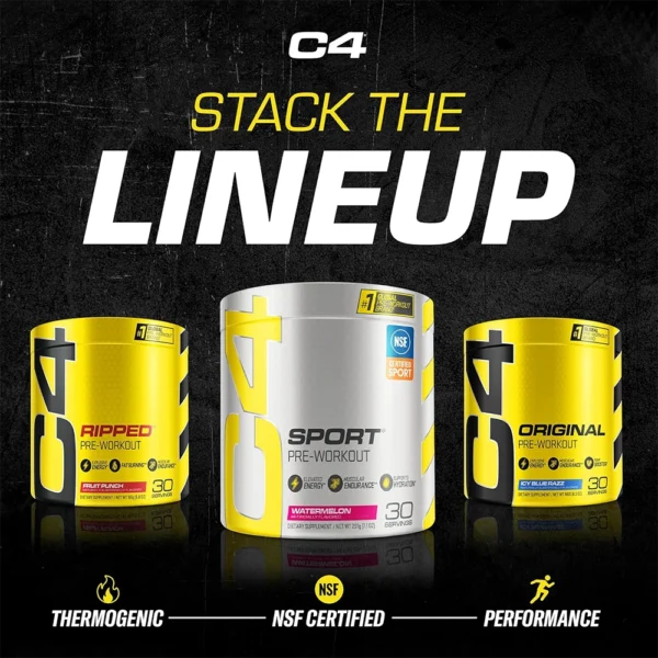 Cellucor C4 Sports Pre-Workout 30 Servings (Blue Raspberry) Weight Gainers/Mass Gainers (Blue Raspberry) - 201 g