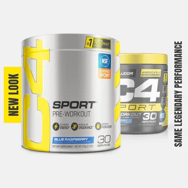 Cellucor C4 Sports Pre-Workout 30 Servings (Blue Raspberry) Weight Gainers/Mass Gainers (Blue Raspberry) - 201 g