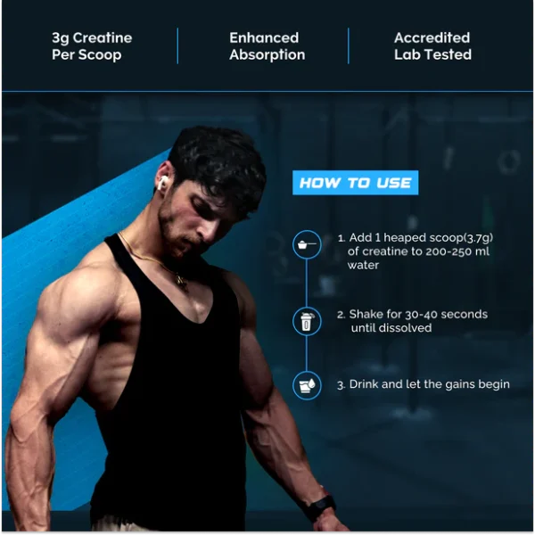 Wellcore - Pure Micronised Creatine Monohydrate | Kiwi Kick (307g, 83 servings) Rapid Absorption | Enhanced Muscle Strength & Power | Fast Recovery | Increased Muscle Mass