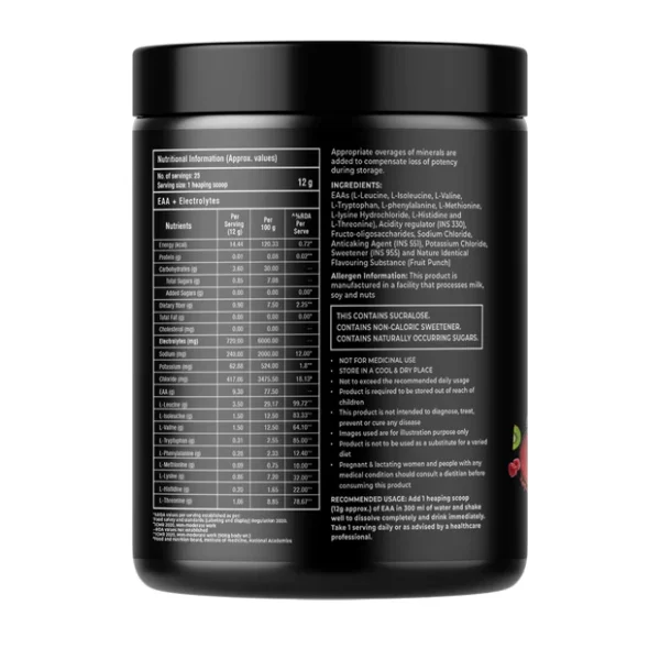 EAA 9000 with Hydrating Electrolytes, Fruit Punch Flavour